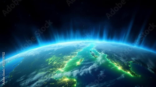 Earth at night mediterranean coastline stunning view