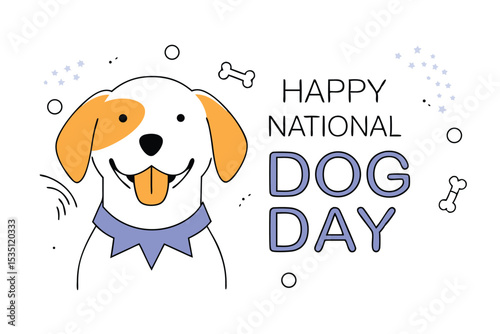 International dog day world dog day august 26 vector design artwork