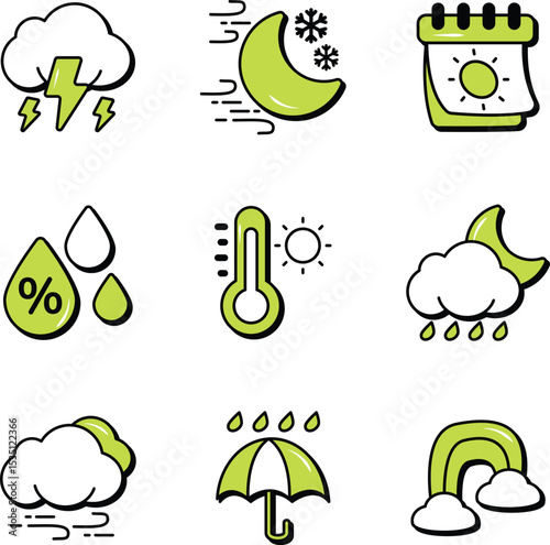 Weather Icon Set
Climate Symbol Pack