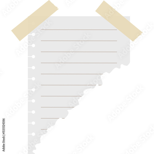 Torn Paper with Tape