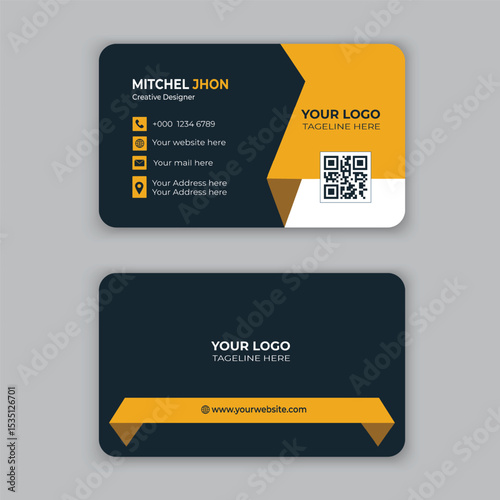 Vector Business card design template of print