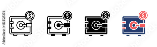 Safe Vault icon sheet multiple style collection