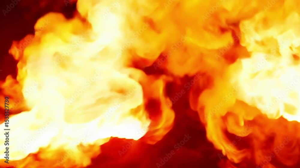 Abstract fire background burning flames loop