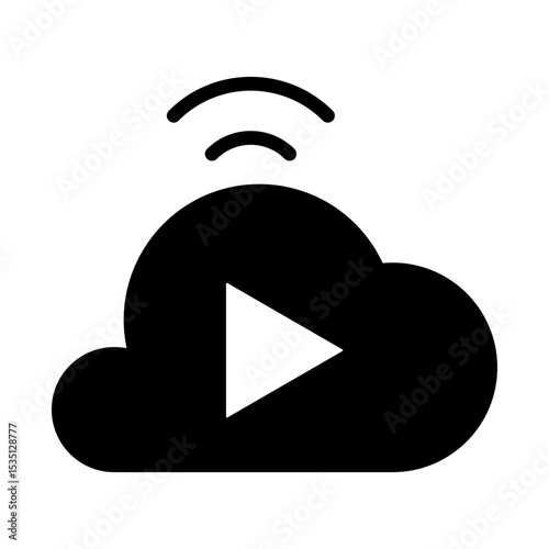 Cloud Streaming Icon
