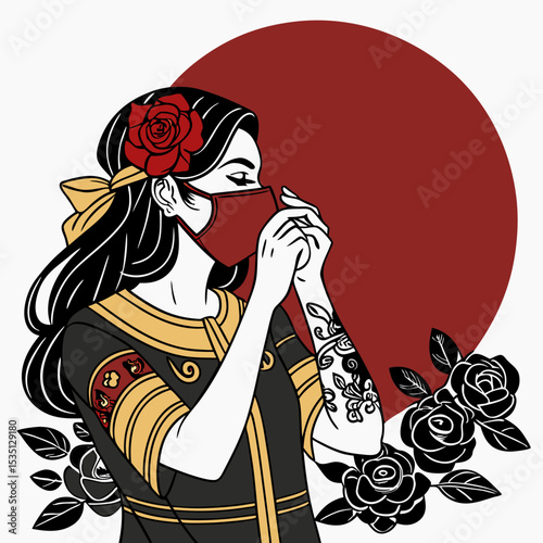 girl with a microphone