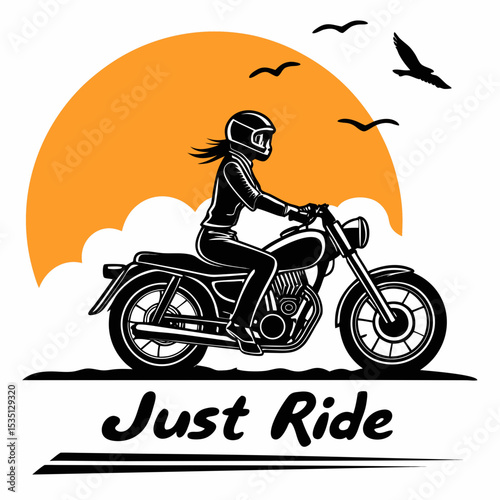 silhouette of a motorcycle
