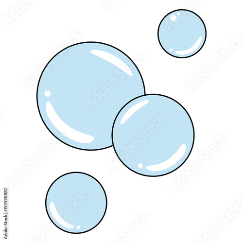 Simple bubble soap shape