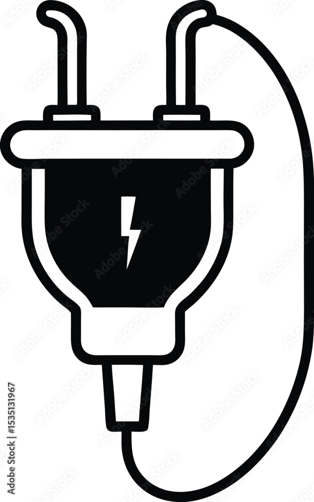 Obraz premium electric plug and socket