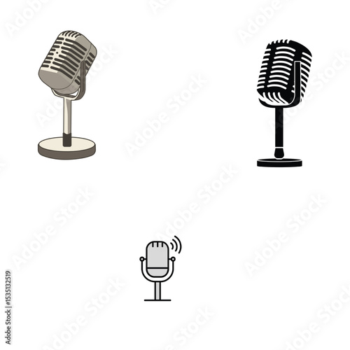 Podcast talk illustration vector