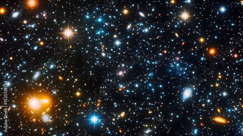 Vibrant Star Field in Deep Space