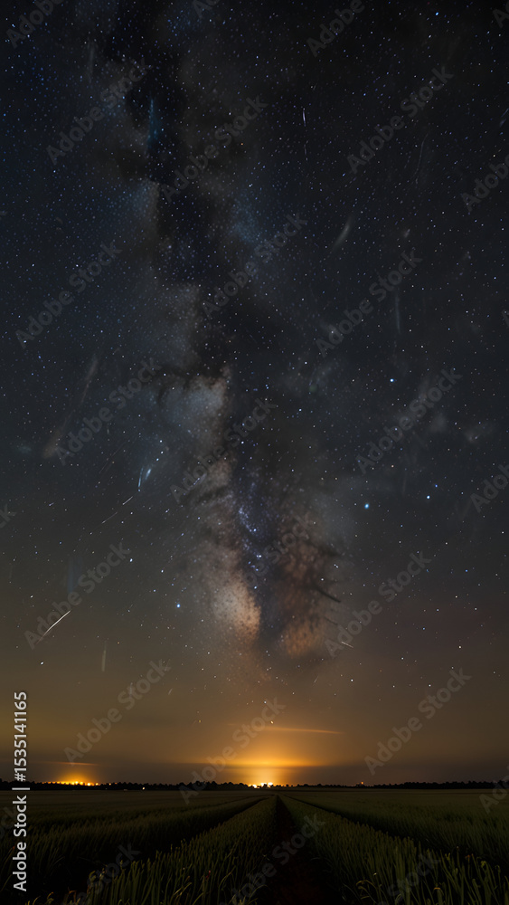 custom made wallpaper toronto digitalMilky way over a country road, milky way galaxy starry sky with mountain lake, dam, mars, the milky way glowing over an abandoned lighthouse and casting an ethereal ambiance on the rocky shore.