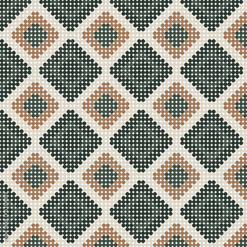 Seamless pattern with rhombuses. Vector background. Can be used for wallpaper, textile, wrapping, web page background.