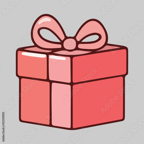 Pink Gift Box with Bow