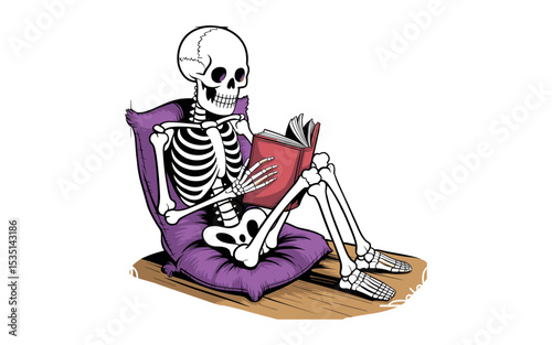 Reading vector design, vector illustration,  Reading design, silhouette style.

