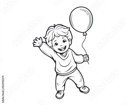 Boy with a big smile and a ...