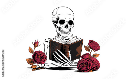 Reading vector design, vector illustration,  Reading design, silhouette style.
