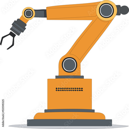 robotic control technology industry vector illustration