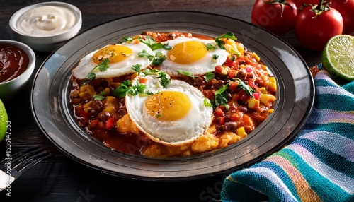 mexican huevos rancheros breakfast