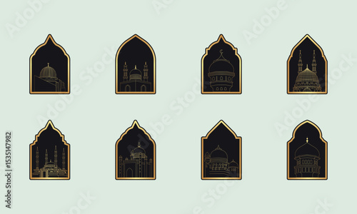 Islamic Frame Monuments