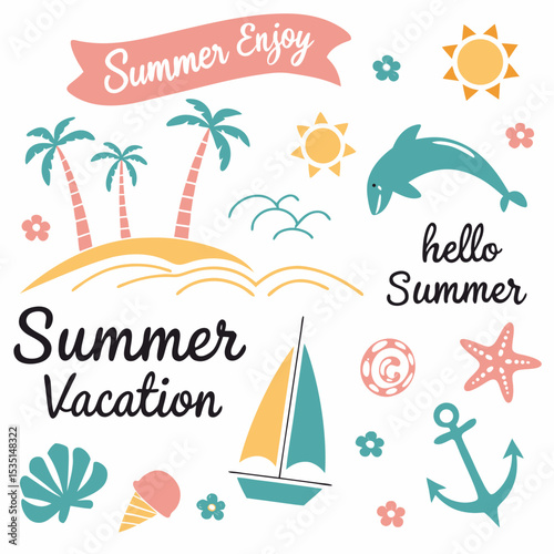 summer vacation banners