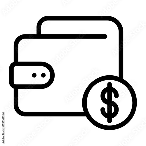 wallet line icon