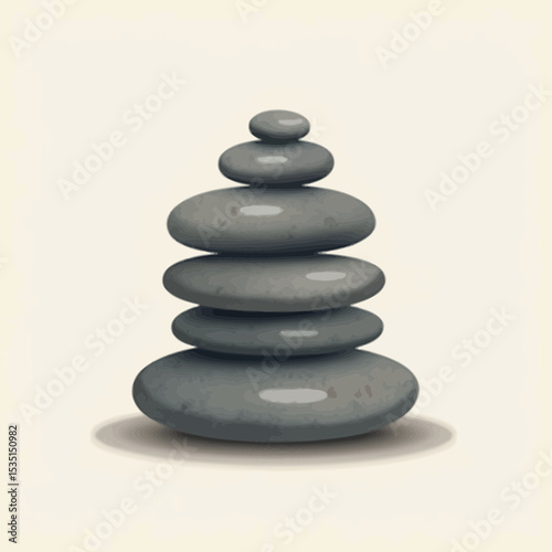 Serene Stacked Stones A Symbol of Balance and Tranquility