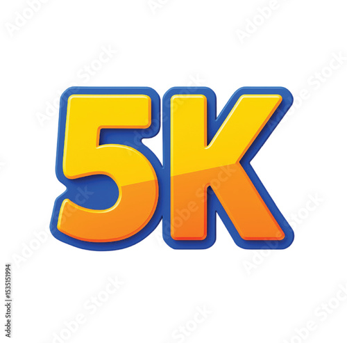 5k gradient 3D golden text,  graphic resources, text effect. 