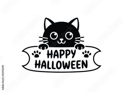 Halloween Party Vector Design: Pumpkin, Witch, Spiders and Bats