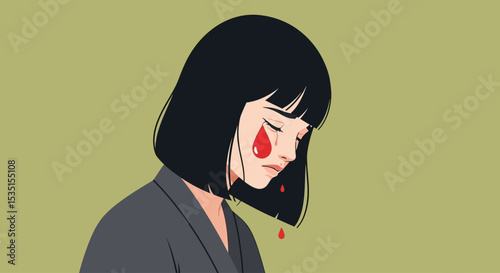 Heartbreak and Sadness An Illustration of Emotional Pain