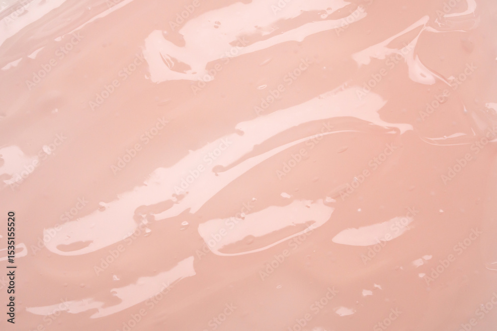 Fototapeta premium Pink lotion beauty skincare cream texture cosmetic product background