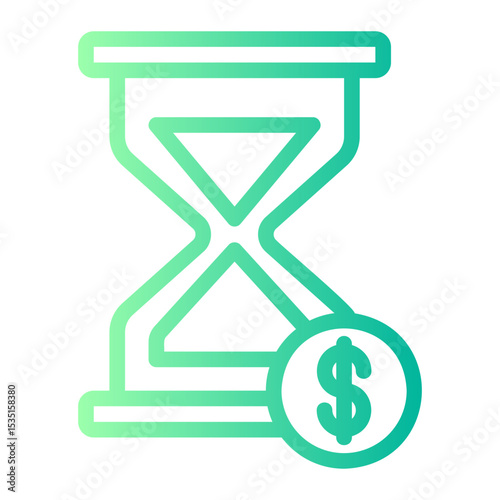 hourglass gradient icon