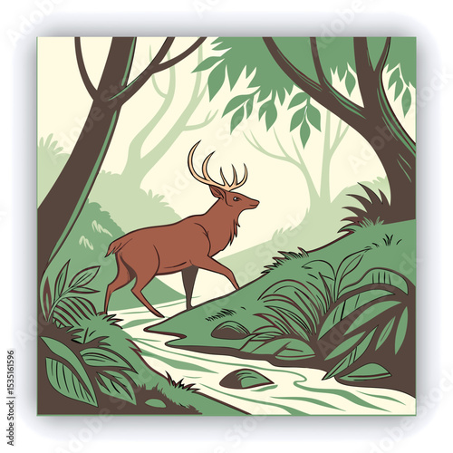 Explore nature with this diverse icon set featuring camping elements, mountain scenery, and outdoor adventure themes