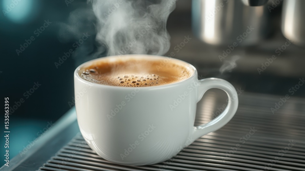 A steaming cup of coffee on a counter, offering a welcoming scene that encapsulates the comforting warmth and rich aroma of a freshly brewed morning drink. A steaming cup of coffee on a counter, offering a welcoming scene that encapsulates the comforting warmth and rich aroma of a freshly brewed morning drink.