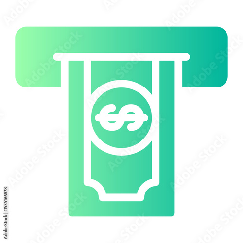 withdraw gradient icon
