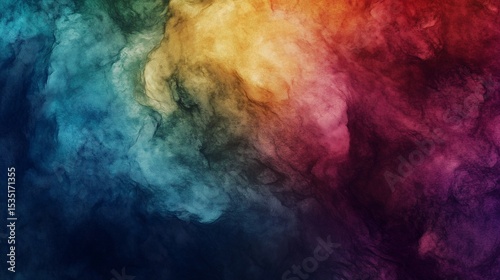 Colorful abstract grunge art with vibrant textures and gradient lighting, expressing bold creativity and dynamic energy.
