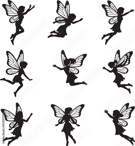 Magical Afro Fairy with Wings Silhouette

Elegant Black Fairy in Flight Vector

Afro-Haired Forest Fairy Design

Whimsical Fairy Princess with Curls

Mystical Afro Fairy in Nature Scene