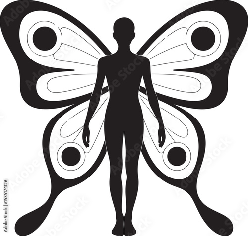 Magical Afro Fairy with Wings Silhouette

Elegant Black Fairy in Flight Vector

Afro-Haired Forest Fairy Design

Whimsical Fairy Princess with Curls

Mystical Afro Fairy in Nature Scene