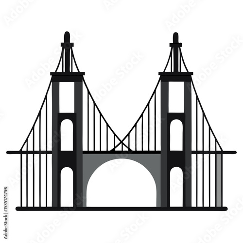 bridge vector illustration