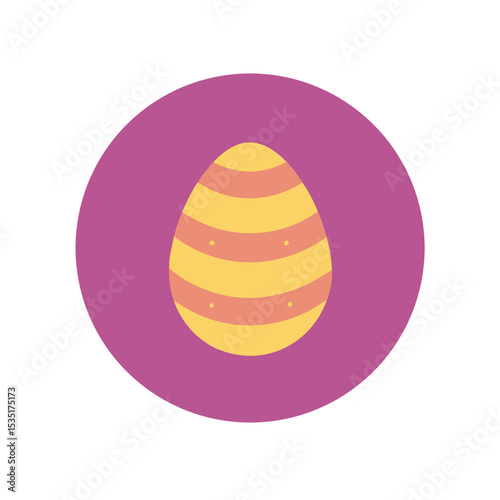 Colorful Patterned Easter Egg Vector For Spring Holiday And Celebration Designs