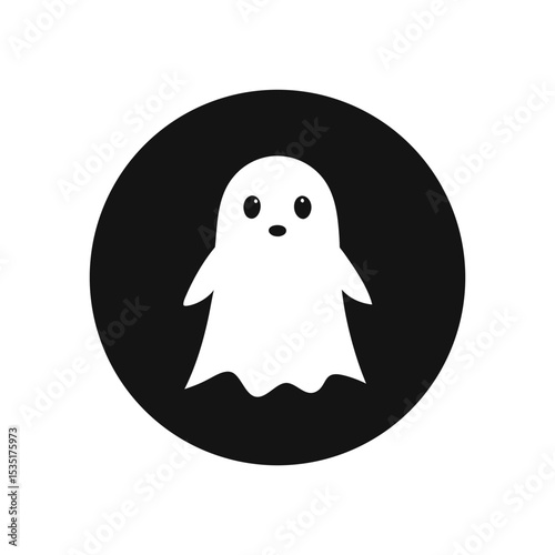 Scary Halloween Ghost Vector Illustration For Spooky And Haunted House Themed Art