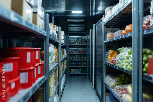 Cold storage are of a restaurant