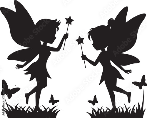 Magical Afro Fairy with Wings Silhouette

Elegant Black Fairy in Flight Vector

Afro-Haired Forest Fairy Design

Whimsical Fairy Princess with Curls

Mystical Afro Fairy in Nature Scene