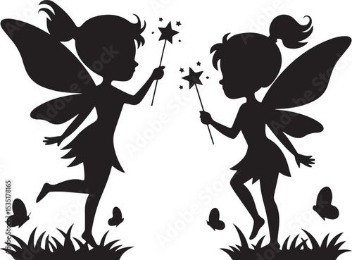 Magical Afro Fairy with Wings Silhouette

Elegant Black Fairy in Flight Vector

Afro-Haired Forest Fairy Design

Whimsical Fairy Princess with Curls

Mystical Afro Fairy in Nature Scene