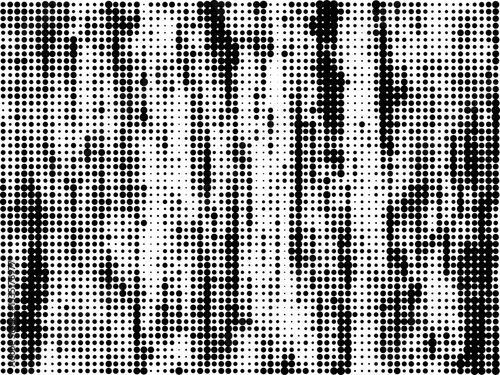 Monochrome Dot Matrix: A Dynamic Pattern of Black Dots on White, Creating Rhythmic Visual Flow in Minimalist Geometric Art,Hypnosis, hallucination