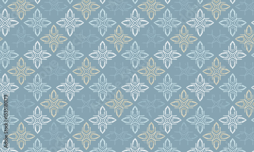 Subtle and Elegant Diagonal Floral Damask Pattern