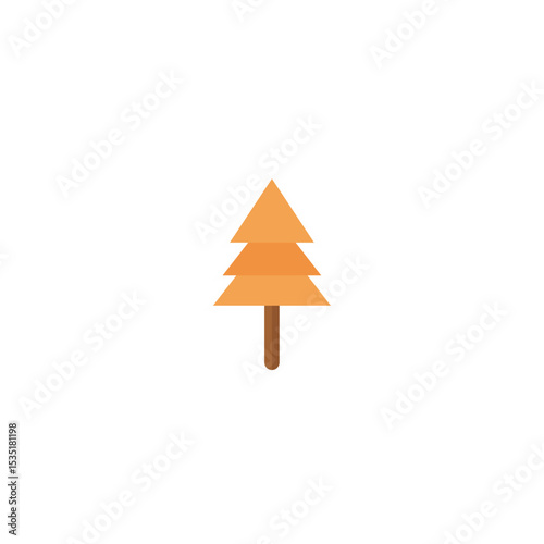 Free Download Flat Tree Sticker - GFXLoad