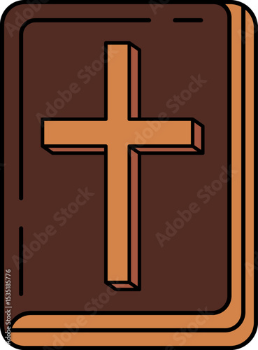 single illustration of a bible