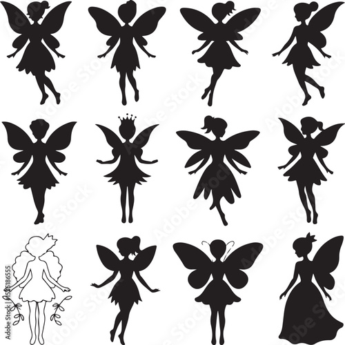 Magical Afro Fairy with Wings Silhouette

Elegant Black Fairy in Flight Vector

Afro-Haired Forest Fairy Design

Whimsical Fairy Princess with Curls

Mystical Afro Fairy in Nature Scene