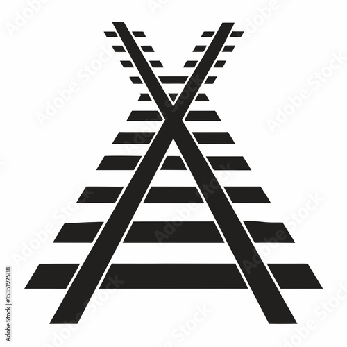 railroad crossing sign