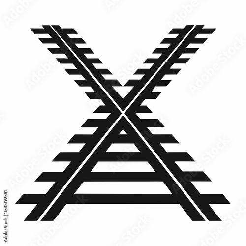 railroad crossing sign